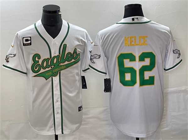 Men's Philadelphia Eagles #62 Jason Kelce White Gold With C Patch Cool Base Baseball Stitched Jersey,We sell and wholesale Men's Philadelphia Eagles #62 Jason Kelce White Gold With C Patch Cool Base Baseball Stitched Jersey on line form chian!